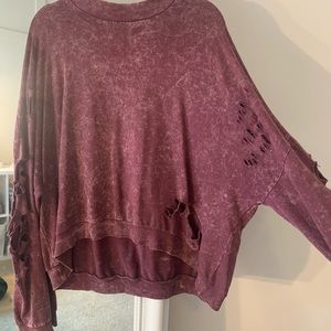 Ripped sweatshirt